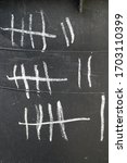 Small photo of Tally marks or hash marks, a unary numeral system