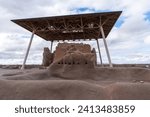 Small photo of Casa Grande Ruins National Monument is a historic home ruin built by Hohokam people in 13th century near Coolidge, Arizona AZ