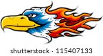 eagle head tattoo | Shutterstock .eps vector #115407133
