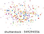 bright colorful vector confetti ... | Shutterstock .eps vector #549294556