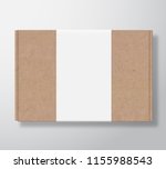 craft cardboard box container... | Shutterstock .eps vector #1155988543