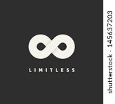 limitless abstract vector logo... | Shutterstock .eps vector #145637203