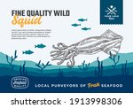fine quality organic seafood.... | Shutterstock .eps vector #1913998306