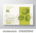 olive oil label template.... | Shutterstock .eps vector #1963035043