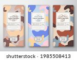 Chocolate Labels Set. Abstract...