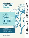premium quality cotton abstract ... | Shutterstock .eps vector #2014368599