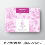 spicy figs fruit soap cardboard ... | Shutterstock .eps vector #2037004340