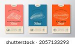 fish abstract vector packaging... | Shutterstock .eps vector #2057133293