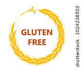 gluten free label vector.... | Shutterstock .eps vector #1024238503
