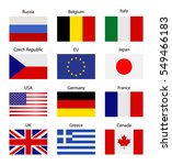 set flags. symbolizing the... | Shutterstock .eps vector #549466183