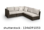garden sofa on a white... | Shutterstock . vector #1346091053