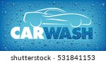 car wash design with many water ... | Shutterstock .eps vector #531841153