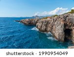 Cliffs at Lokrum island near Dubrovnik, Croatia