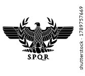 roman eagle symbol of roman... | Shutterstock . vector #1789757669