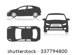 graphic silhouette of the car... | Shutterstock .eps vector #337794800