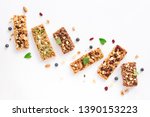 Various Granola Bars Isolated...