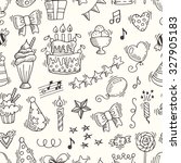 happy birthday seamless pattern.... | Shutterstock .eps vector #327905183
