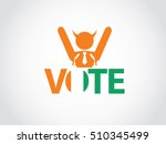 cote d ivoire podium corrupt... | Shutterstock .eps vector #510345499