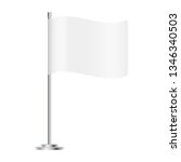 blank table flag isolated on... | Shutterstock .eps vector #1346340503