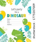 vector bright card with a... | Shutterstock .eps vector #1775207009