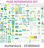 vector mega set of  infographic ... | Shutterstock .eps vector #251800663