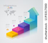 stair infographics design... | Shutterstock .eps vector #1193317000