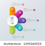 infographics design vector and... | Shutterstock .eps vector #1345264523