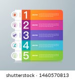 infographics design paper art... | Shutterstock .eps vector #1460570813