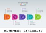 timeline infographics design... | Shutterstock .eps vector #1543206356