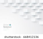 white geometric texture. vector ... | Shutterstock .eps vector #668412136