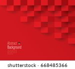 red geometric texture. vector... | Shutterstock .eps vector #668485366