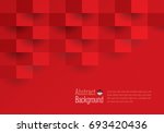 red geometric texture. vector... | Shutterstock .eps vector #693420436