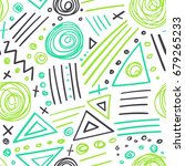 vector abstract marker colorful ... | Shutterstock .eps vector #679265233