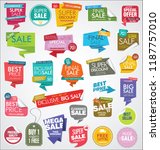 modern sale banners and labels... | Shutterstock .eps vector #1187757010