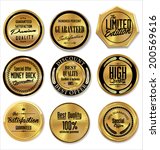 golden metal badges | Shutterstock .eps vector #200569616
