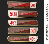 collection of super sale badges ... | Shutterstock .eps vector #2142265779