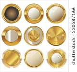 golden labels collection | Shutterstock .eps vector #220587166