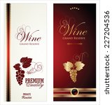 wine labels | Shutterstock .eps vector #227204536