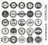 retro vintage badges and labels ... | Shutterstock .eps vector #422901280