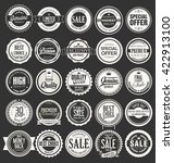 retro vintage badges and labels ... | Shutterstock .eps vector #422913100