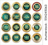 luxury retro badge and labels... | Shutterstock .eps vector #554245063