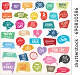 modern sale sticker and tag... | Shutterstock .eps vector #690810586