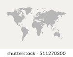 world map grey | Shutterstock .eps vector #511270300