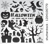 halloween vector icon... | Shutterstock .eps vector #1204100770