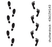 Foot Print Icon Isolated On...