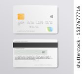 White Credit Card Design Mockup ...