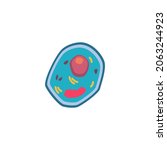 living cell biological... | Shutterstock .eps vector #2063244923