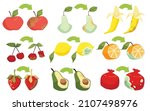 rotten and fresh fruits... | Shutterstock .eps vector #2107498976