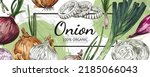 Onion Veggie Banner Or Label...