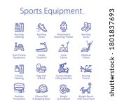 sports equipment concept.... | Shutterstock .eps vector #1801837693